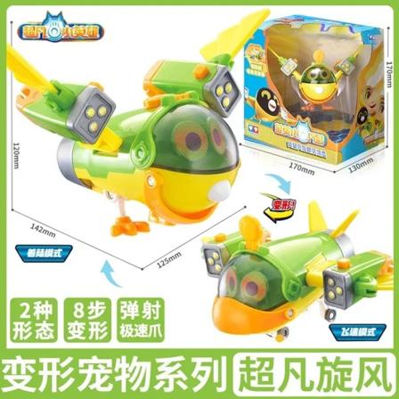 PETRONIX DEFENDERS Max Mode Pet Pup-E 2-IN-1 TRANSFORMERAR från hund husdjur till flygplan Actionfigur Ny anime kringutrustning Leksaker Present 12