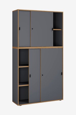 VCM - Vcm Skoskåp skjutdörrar Salia B100 5-fack - Flerfärgad - Skoskåp - Från Homeroom