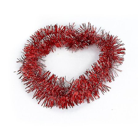 Julgran Röd Girlang Bred Klippt Metallisk Streamers Fira En Semester Gott Nytt År Tak Hängande Dekorationer