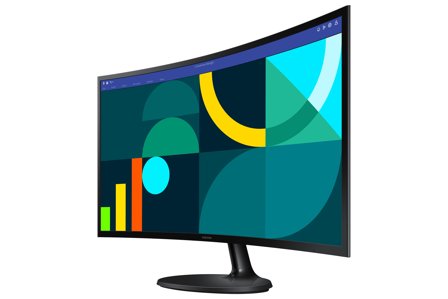 Samsung 27" skjerm 27D364 1920x1080 VA, 100hz, 4ms, 1800R. HDMI/VGA