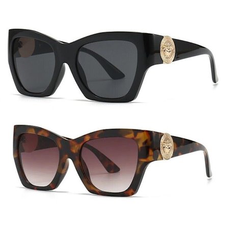 Gafas de Sol Cat Eye para Mujer Lentes Oscuros de Gran Tama?o Casual Elegante