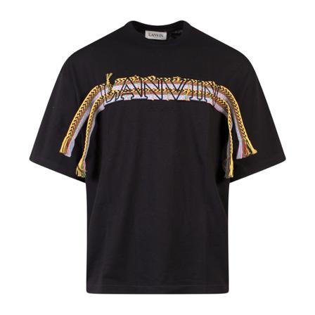 Lanvin T-Shirt Rmts0009J198 Sort, Herre T-shirts
