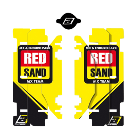 Radiatorbeschermingsstickers Blackbird Rockstar World MXGP - Suzuki RM 125 2001-2009