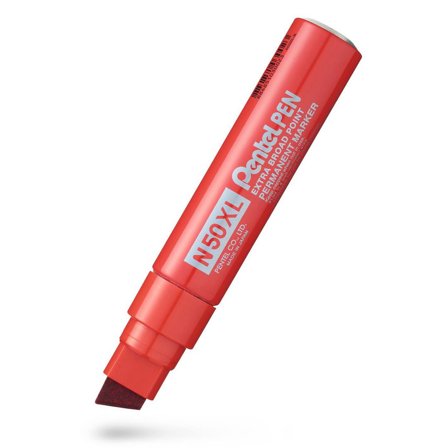 PENTEL Märkpenna perm. N50XL sned röd - Lyreco - Kontorsmaterial - Pennor - Märkpennor - Skuren spets