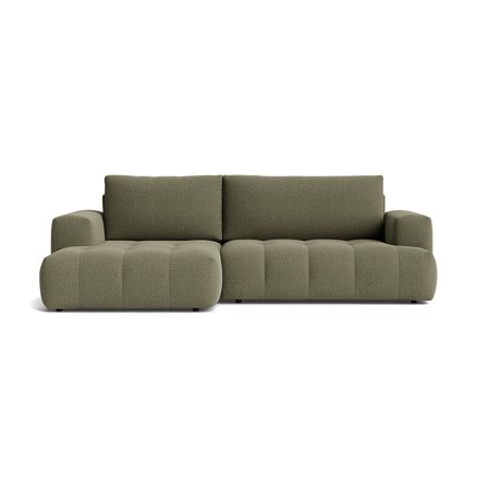 Dune chaiselong sovesofa, venstrevendt - Nordic Grøn - 294x162x89 - Sofa, sovesofa, chaiselong