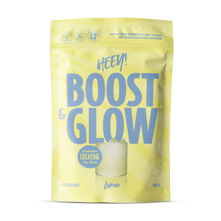 Heey! Boost & Glow Creatine + Coll-egan , Lemon, 300 g