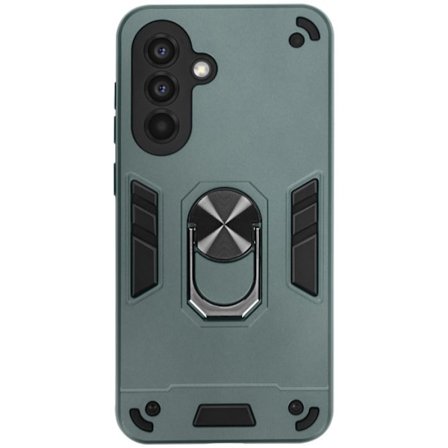 Coque Anneau - Samsung - Galaxy A56 - Iskunkestävä - Vihreä - Integroitu magneettijärjestelmä