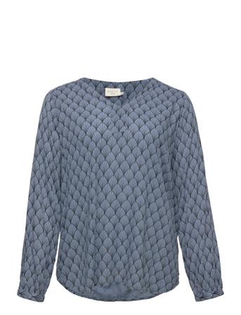 Kcolive Ami Blouse Blue Kaffe Curve