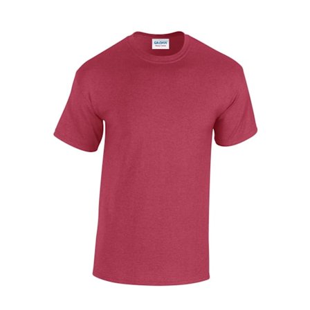 Gildan Herr T-shirt i kraftig bomull M Antique Cherry Red