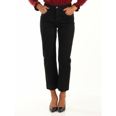 Replay Straight Jeans Sort, Dame, Størrelse: W26