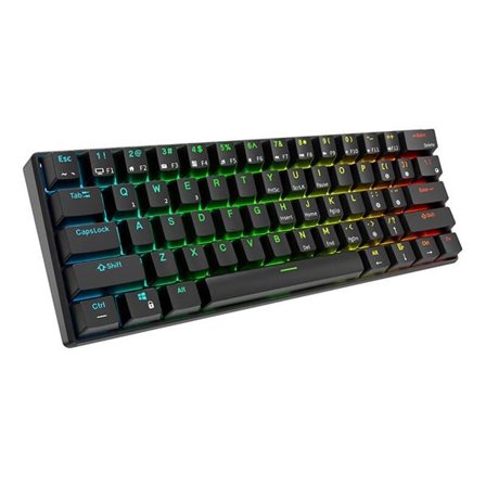 Royal Kludge RK61 RGB mekanisk tastatur, rød bryter (svart) (QWERTY)