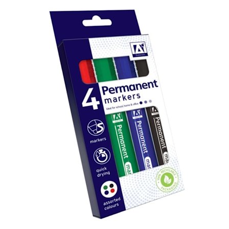 Anker Permanent Marker (4-pack) En Storlek Flerfärgad