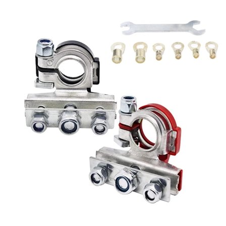 Et par afbrydere til bilbatteri Terminal Afbryder Tæt Stik 6v 12v 24v Ren Kobber Pilehoved Hurtig Udledning Kabelklemme