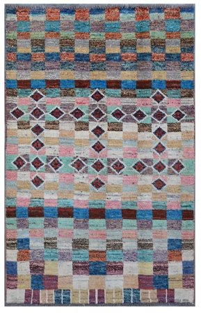 Hand Knotted Moroccan Berber - Afghanistan 95X149 Wool Rug Small