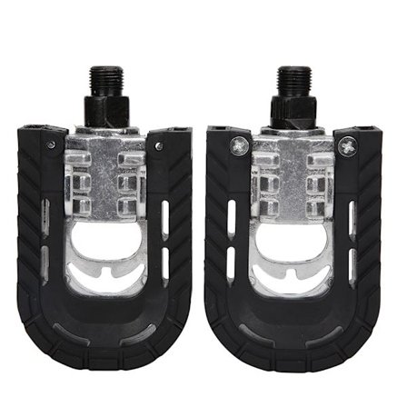 1 Par Foldbare Aluminiumlegerings Vei- og Terrengsykkelpedaler Lettvektlagerpedaler for Sykkel