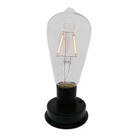 1 stk. Solar LED Wolfram Filament Pære Lampe 2800k Automatiske Lyssensorer Hegn Natlys Til Have[PB]