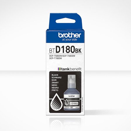 Brother BTD180BK Black ink bottle, yield up to 7 500 pages