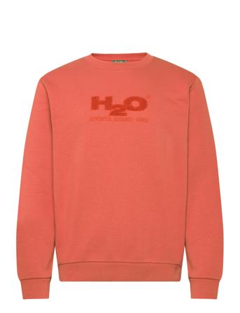 Logo Sweat O'neck Tops Sweat-shirts & Hoodies Sweat-shirts Red H2O