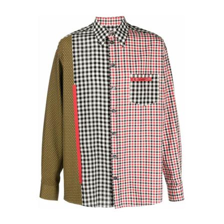 Dolce & Gabbana, Multicolor check shirt Rood, Heren, Maat:M,print