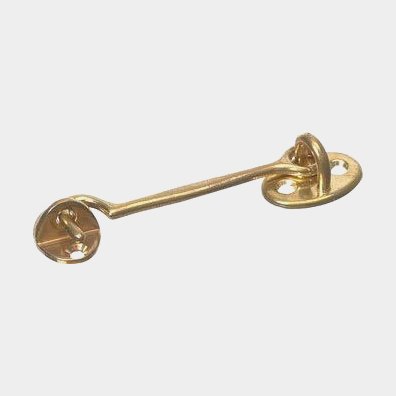 Kasthake mässing 76mm