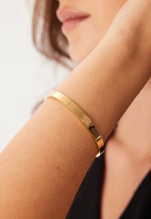 BY JOLIMA Palermo Bangle Gold Gold Onesize