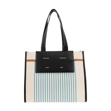 Proenza Schouler, Morris Large shoulder bag Beige, Dames, Maat:ONE Size,Katoen