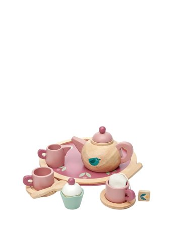 Mini Chef - Birdie Tea Set Toys Toy Kitchen & Accessories Coffee & Tea Sets Multi/patterned Tender Leaf