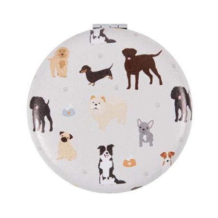 Något Annat Viftar Och Morrhår Dog Print Hand Mirror One