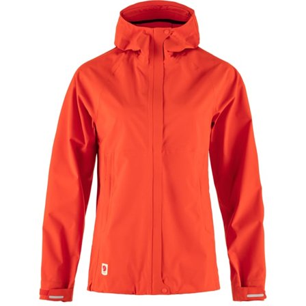 Fjällräven Women's High Coast Hydratic Trail Jacket in Flame Orange | Size: 2XS