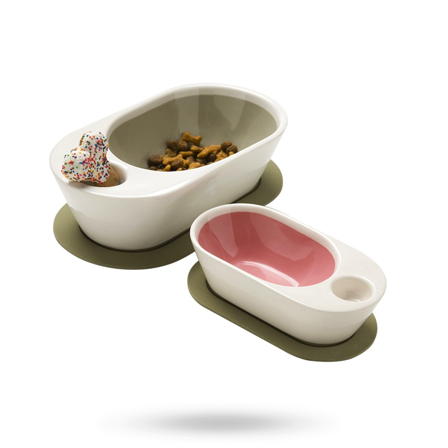 Wetnoz - Wetnoz Zen Dish Beige Small - Matskål, hundgodis & tuggisar