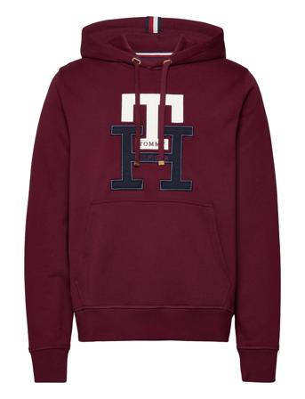 Lux Monogram Hoody Hoodie Vinröd Tommy Hilfiger