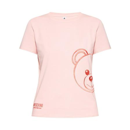 Moschino T-shirt with logo Pink, Dame