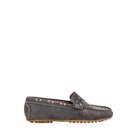 Dwrs, Paris Stud - mocassins Grijs, Dames, Maat:39 EU,leer