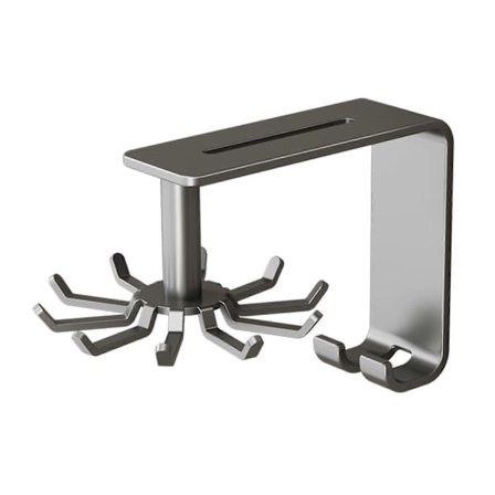 Bestickställ 360 roterande väggmonterat för kastruller, skedar, handskar