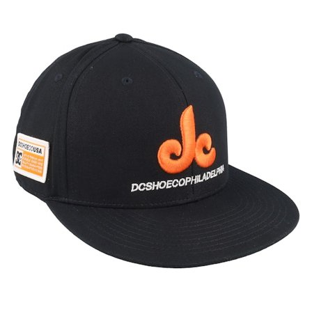 DC - Schwarz fitted Cap - Bilyeu Cap S Black Fitted @ Hatstore