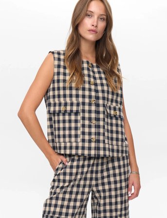 Nümph Nuchikka Waistcoat - Navy - 42