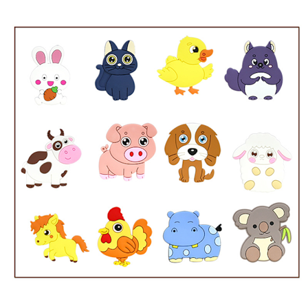 Kylmagneter för barn, söta bondgårdsdjur kylskåpsmagnet för småbarn barnmagneter för kylskåp baby pedagogisk gåva, småbarnsmagneter