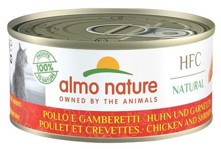 Almo Nature HFC Natural Cibo Umido Pollo E Gamberetti Per Gatti