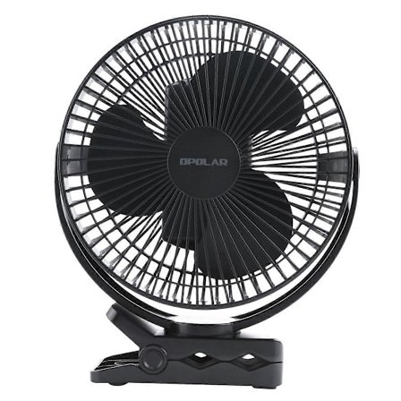 OPOLAR Bærbar Vifte 10000MAh Oppladbar USB Bordvifte Svart