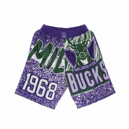 Mitchell & Ness basketball shorts man nba jumbotron sublimated mesh shorts hardwood classics milbuc Lilla, Herre Chino Shorts