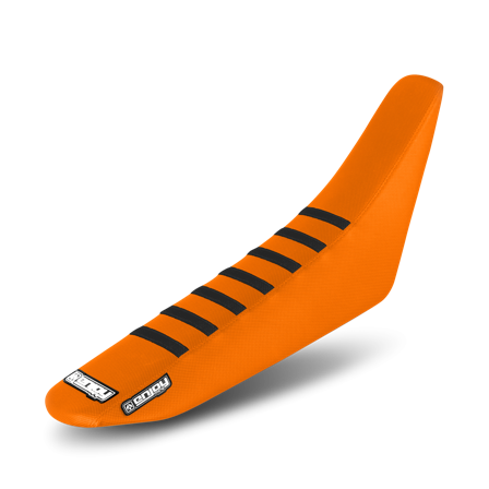 Zadelovertrek Enjoy Ribbed Zwart-Oranje - KTM 250 EXC 2005-2007