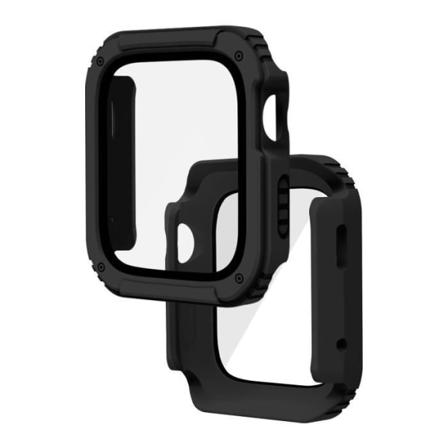 Fullt skydd härdat glas Apple Watch Series 3 / 2 / 1 42mm Svart Svart