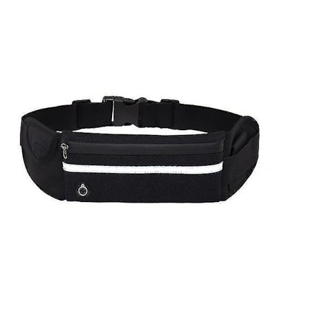 Sportbälte Väska Utomhus Fitness Ryggsäckar Med Vattenflaska Bälte Neopren Svart