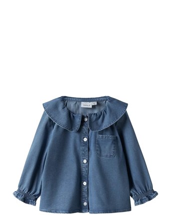 name it Nmfsophy Ls Dnm Shirt 2533-Yb T - Blue - 92