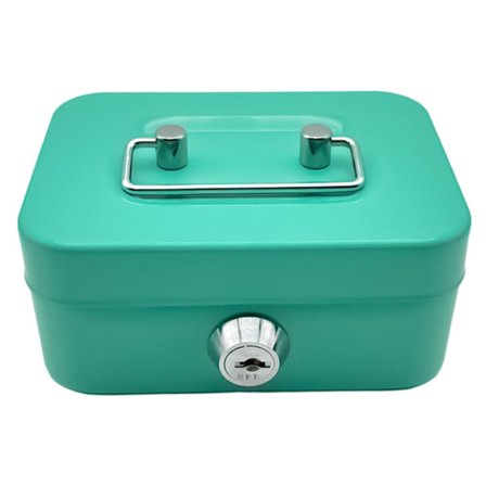 Rahalaatikko Metallinen Turvalukkolaatikko Lukittava Kolikkopankki Kannettava Pieni Kolikkoturvallinen