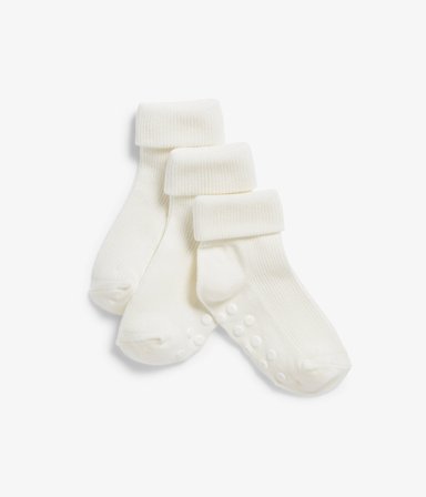 Kappahl | Skarpety 3-pak Offwhite 16/18 | Offwhite