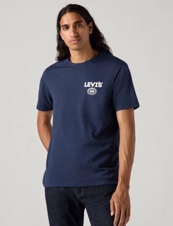 Levi's Graphic Crewneck Tee Coolmax S - Navy - XL