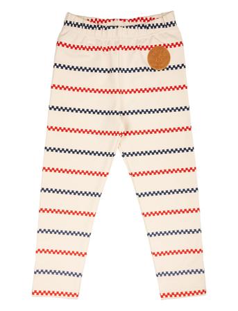 Square Stripe Leggings Cream Martinex