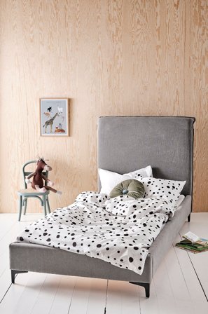 Jotex - Barneseng 90x200 Cm Mørk grå - CURRAHEE - Kjøp Barnesenger & sprinkelsenger hos Jotex