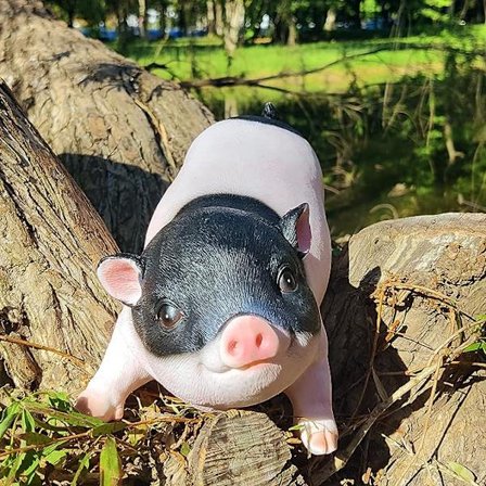 Gris Have Figur - Bedste Indendørs Udendørs Skulptur Ornamenter Gård Kunst Figurer til Terrasse Plæne Hus